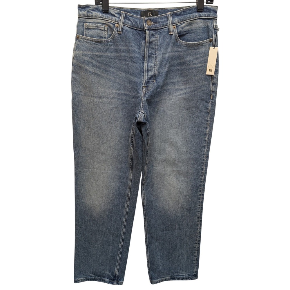 NWT Banana Republic Straight Jeans Women 31 High Rise Button Fly 755038-00-1